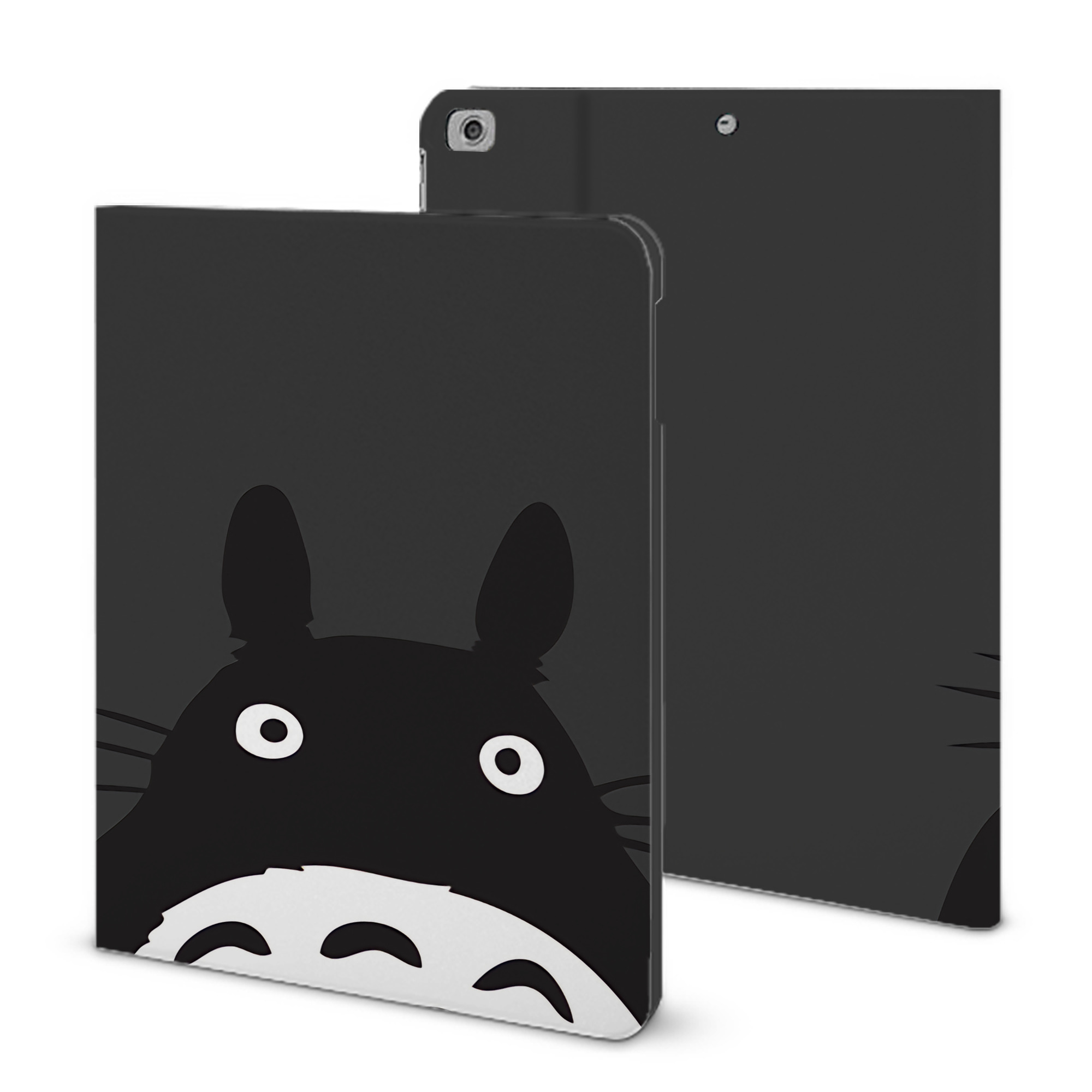 （画像用） となりのトトロ 草壁メイ 草壁サツキ My Neighbor Totoro Satsuki Kusakabe Mei Kusakabe IPad ケース ブック型 PUレザー TPU 耐衝撃 軽量 薄型 ペン収納なし 全面保護 IPad 各モデル対応
